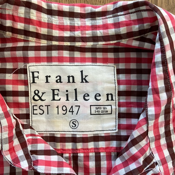 Frank & Eileen Small Check Barry Button Front - Picture 6 of 12